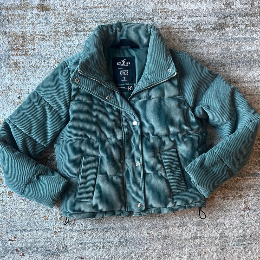 NWOT Hollister Green Corduroy Jacket